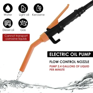 best seller | portable electric fuel transfer pump – detachable oil & liquid siphon pump (amazon ready) ⚡️⛽️